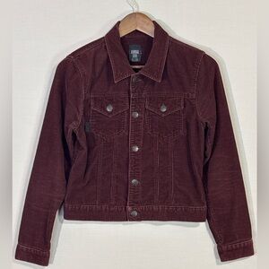 Anna Sui Corduroy Jacket in Rich Burgundy